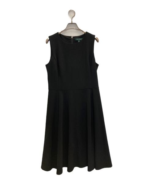 LAUREN RALPH LAUREN（ローレンラルフローレン）LAUREN RALPH LAUREN (ローレンラルフローレン) ノースリーブワンピース ブラック サイズ:10の古着・服飾アイテム