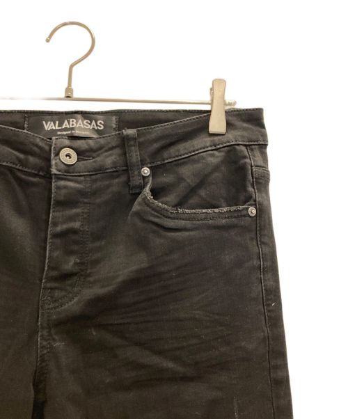 VALABASAS（バラバサス）VALABASAS (バラバサス) ダメージデニムパンツ ブラック サイズ:W34の古着・服飾アイテム