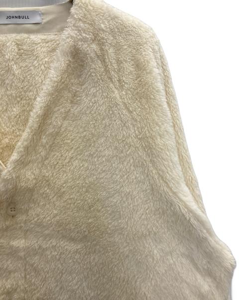 JOHNBULL（ジョンブル）Johnbull (ジョンブル) フリースカーディガン アイボリー サイズ:XLの古着・服飾アイテム