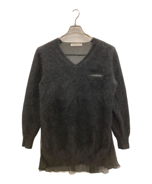 sacai luck（サカイラック）sacai luck (サカイラック) バックチュールアンゴラニット ブラック サイズ:2の古着・服飾アイテム