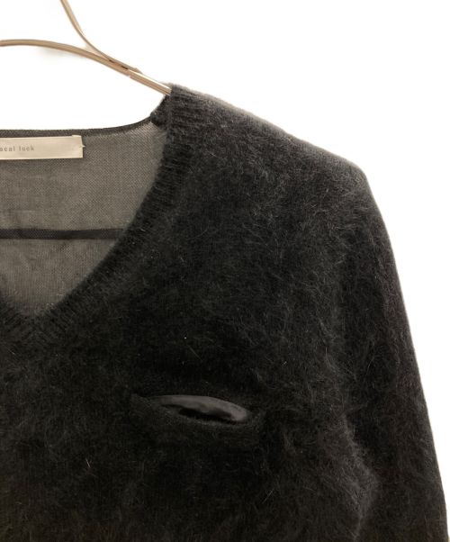 sacai luck（サカイラック）sacai luck (サカイラック) バックチュールアンゴラニット ブラック サイズ:2の古着・服飾アイテム