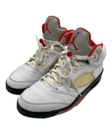 NIKE（ナイキ）の古着「Air Jordan 5 Retro "Fire Red"」｜ホワイト