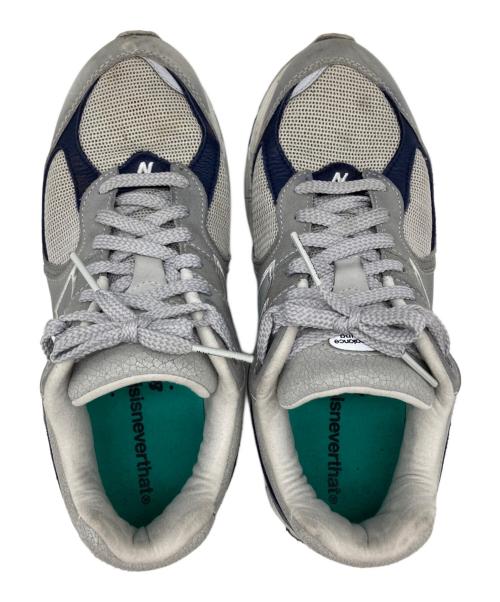 NEW BALANCE（ニューバランス）NEW BALANCE (ニューバランス) thisisneverthat (ディスイズネバーザット) ローカットスニーカー グレー サイズ:27cmの古着・服飾アイテム