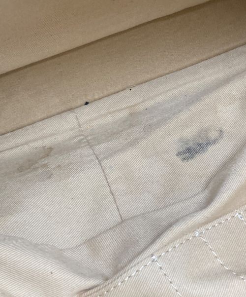 PIQUADRO（ピクアドロ）PIQUADRO (ピクアドロ) レザーハンドバッグ ネイビーの古着・服飾アイテム