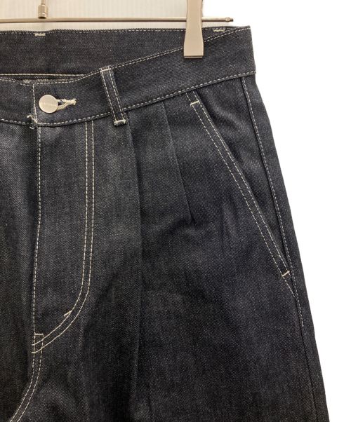 Graphpaper（グラフペーパー）Graphpaper (グラフペーパー) Selvage Denim Two Tuck Tapered Pants インディゴ サイズ:未記入の古着・服飾アイテム