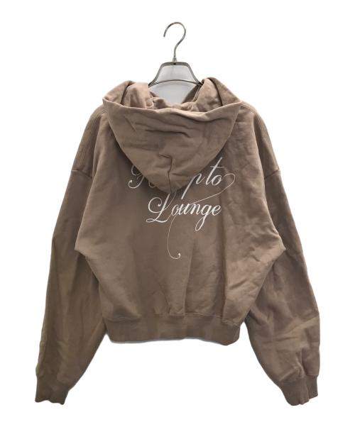 HER LIP TO（ハーリップトゥ）Her lip to (ハーリップトゥ) Lounge Hoodie ベージュ サイズ:Mの古着・服飾アイテム