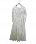 HER LIP TOハーリップトゥ）の古着「Jacaranda Linen Blend Dress」｜ホワイト