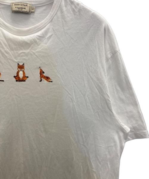 maison kitsune（メゾンキツネ）MAISON KITSUNE (メゾンキツネ) Yoga Fox ホワイト サイズ:表記無しの古着・服飾アイテム