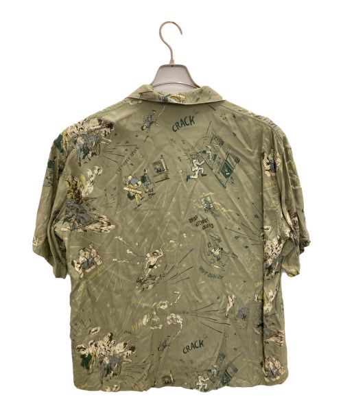 Porter Classic（ポータークラシック）Porter Classic (ポータークラシック) 落ちこぼれスパイALOHA CHINESE SHIRT グリーン サイズ:Mの古着・服飾アイテム