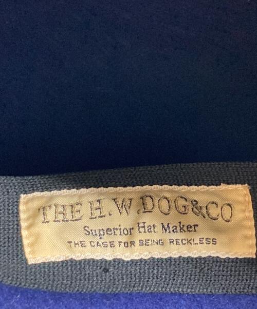 THE H.W.DOG&CO（ザエイチダブリュードッグアンドコー）THE H.W.DOG&CO (ザエイチダブリュードッグアンドコー) ベレー帽 ブルーの古着・服飾アイテム