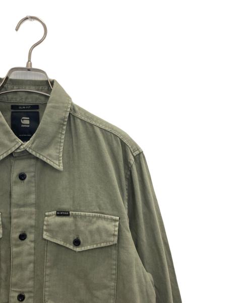G-STAR RAW（ジースターロゥ）G-STAR RAW (ジースターロゥ) シャツ グリーン サイズ:Mの古着・服飾アイテム