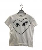 PLAY COMME des GARCONSプレイコムデギャルソン）の古着「半袖カットソー」｜ホワイト