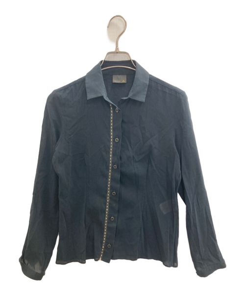 FENDI（フェンディ）FENDI (フェンディ) フロントステッチシャツ ネイビー サイズ:40の古着・服飾アイテム