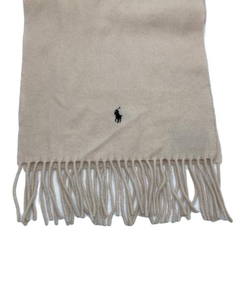 POLO RALPH LAUREN（ポロ・ラルフローレン）POLO RALPH LAUREN (ポロ・ラルフローレン) カシウールマフラー アイボリーの古着・服飾アイテム