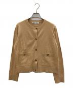 ZARAザラ）の古着「丸首カーディガン」｜ベージュ