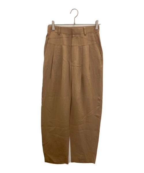 ELENI（エレニ）ELENI (エレニ) ライトクロスパンツ ブラウン サイズ:38の古着・服飾アイテム