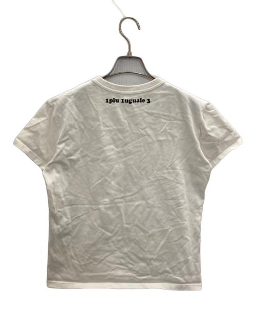 1piu1uguale3（ウノピュウノウグァーレトレ）1piu1uguale3 (ウノピュウノウグァーレトレ) PEANUTS (ピーナッツ) スパンコールTEE ホワイト サイズ:3の古着・服飾アイテム