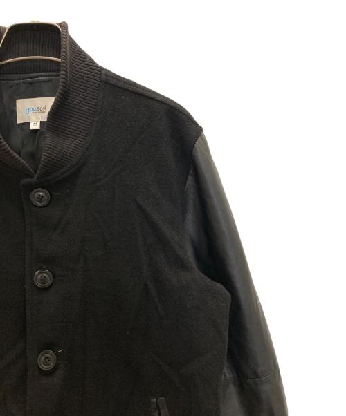 yoused（ユーズド）yoused (ユーズド) レザー切替スタジャン ブラック サイズ:Ⅿの古着・服飾アイテム
