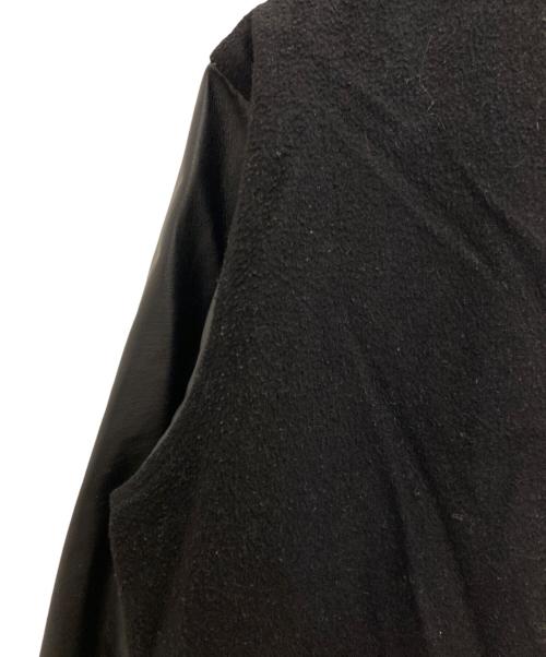 yoused（ユーズド）yoused (ユーズド) レザー切替スタジャン ブラック サイズ:Ⅿの古着・服飾アイテム