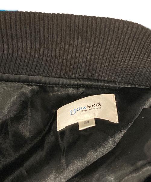 yoused（ユーズド）yoused (ユーズド) レザー切替スタジャン ブラック サイズ:Ⅿの古着・服飾アイテム