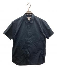 COMME des GARCONS SHIRT（コムデギャルソンシャツ）の古着「レギュラーカラー半袖シャツ」｜ネイビー