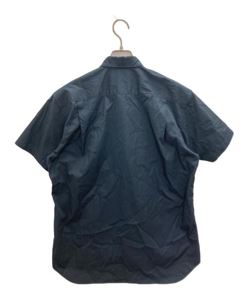 COMME des GARCONS SHIRT（コムデギャルソンシャツ）COMME des GARCONS SHIRT (コムデギャルソンシャツ) レギュラーカラー半袖シャツ ネイビー サイズ:Sの古着・服飾アイテム