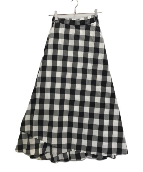 oblekt（オブレクト）oblekt (オブレクト) スカート ブラック×ホワイト サイズ:Sの古着・服飾アイテム