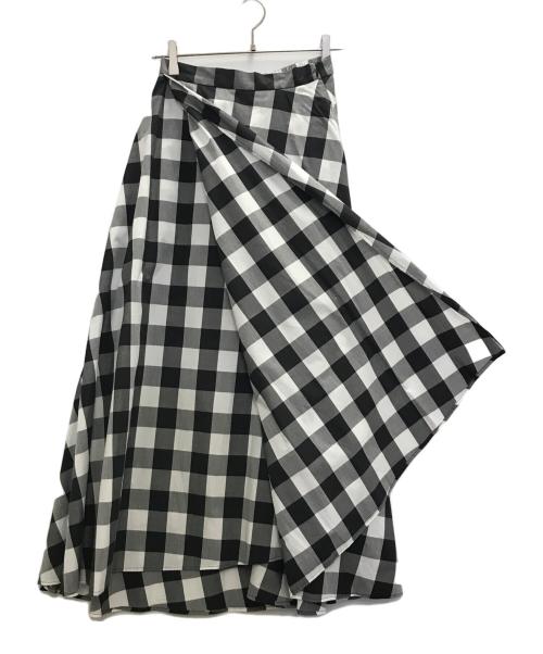 oblekt（オブレクト）oblekt (オブレクト) スカート ブラック×ホワイト サイズ:Sの古着・服飾アイテム