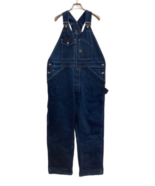 POST O'ALLS（ポストオーバーオールズ）POST O'ALLS (ポストオーバーオールズ) No.2 Overalls  herringbone denim インディゴ サイズ:Ｍの古着・服飾アイテム