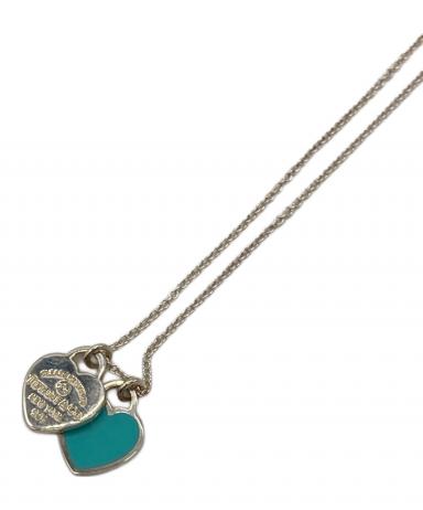 中古・古着通販】Tiffany & Co. (ティファニー) ブルー ダブル ハート