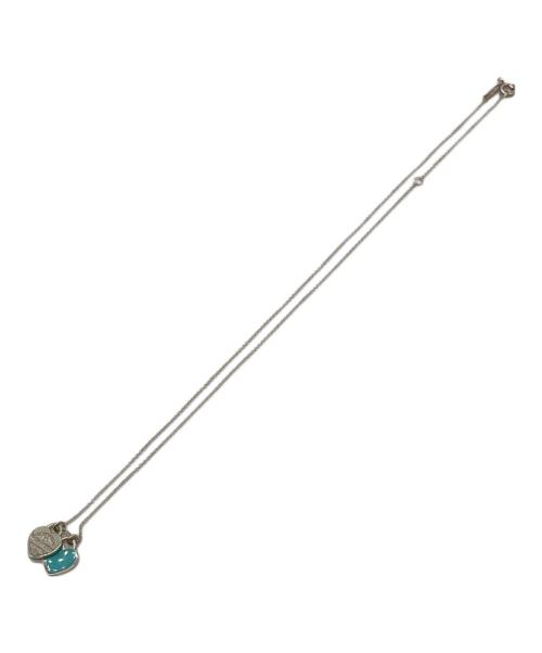 TIFFANY & Co.（ティファニー）Tiffany & Co. (ティファニー) ブルー ダブル ハート タグ ペンダント シルバー×ブルーの古着・服飾アイテム