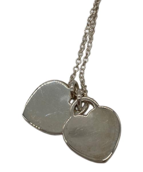 TIFFANY & Co.（ティファニー）Tiffany & Co. (ティファニー) ブルー ダブル ハート タグ ペンダント シルバー×ブルーの古着・服飾アイテム