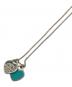 Tiffany & Co.（ティファニー）の古着「ブルー ダブル ハート タグ ペンダント」｜シルバー×ブルー