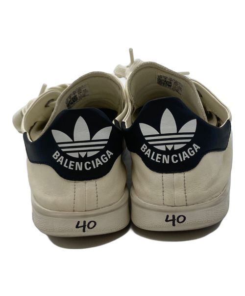 BALENCIAGA（バレンシアガ）BALENCIAGA (バレンシアガ) adidas (アディダス) ローカットスニーカー ホワイト×ブラック サイズ:26.5cmの古着・服飾アイテム