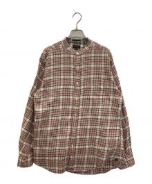 Paul Smith COLLECTION（ポールスミス コレクション）の古着「スタンドカラーチェックシャツ」｜レッド
