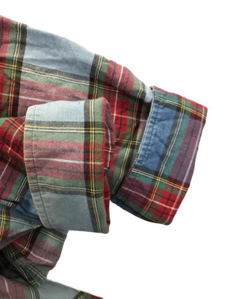 Vivienne Westwood man（ヴィヴィアン ウェストウッド マン）Vivienne Westwood man (ヴィヴィアン ウェストウッド マン) チェックシャツ ブルー×レッド サイズ:44の古着・服飾アイテム