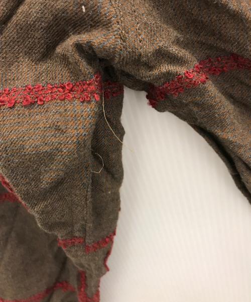 Vivienne Westwood man（ヴィヴィアン ウェストウッド マン）Vivienne Westwood man (ヴィヴィアン ウェストウッド マン) ウールチェックパンツ ブラウン サイズ:44の古着・服飾アイテム