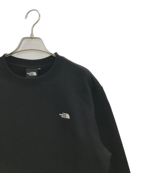 THE NORTH FACE（ザ ノース フェイス）THE NORTH FACE (ザ ノース フェイス) スモールロゴヘザースウェットクルー ブラック サイズ:XSの古着・服飾アイテム