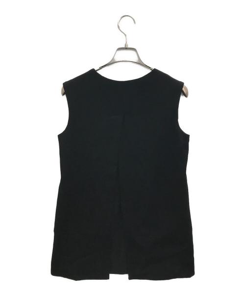 yohji yamamoto+noir（ヨウジヤマモトプリュスノアール）yohji yamamoto+noir (ヨウジヤマモトプリュスノアール) メッシュ切替ブラウス ブラック サイズ:3の古着・服飾アイテム