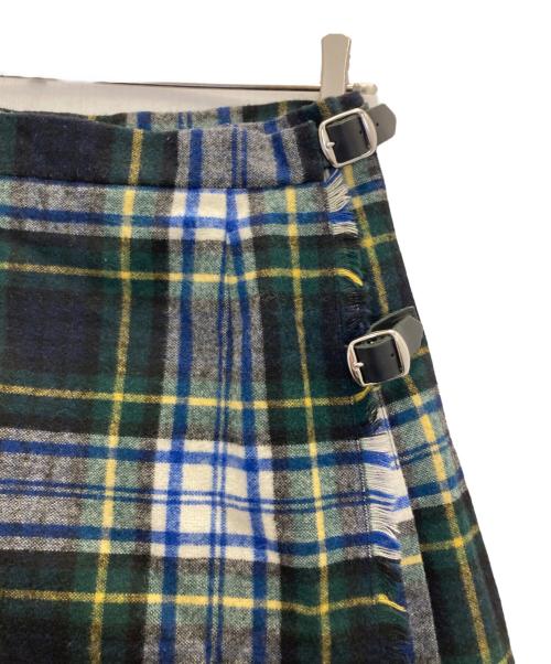 O'NEIL OF DUBLIN（オニールオブダブリン）O'NEIL OF DUBLIN (オニールオブダブリン) ラップスカート グリーン サイズ:GB10の古着・服飾アイテム