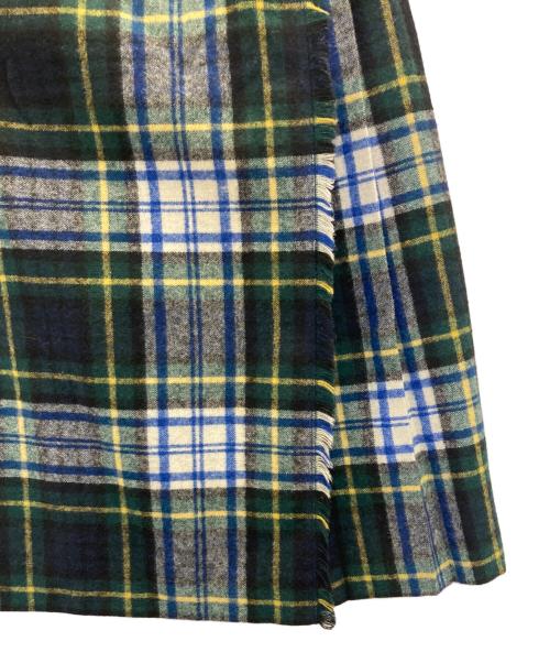 O'NEIL OF DUBLIN（オニールオブダブリン）O'NEIL OF DUBLIN (オニールオブダブリン) ラップスカート グリーン サイズ:GB10の古着・服飾アイテム