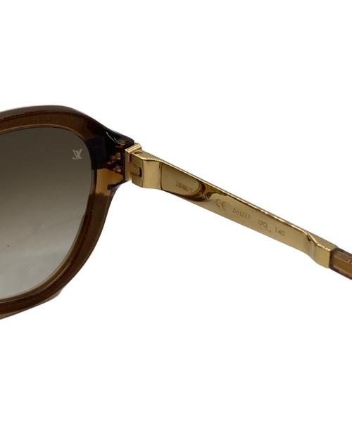 LOUIS VUITTON（ルイ ヴィトン）LOUIS VUITTON (ルイ ヴィトン) プティスプソン・キャットアイ ブラウン サイズ:56□17 140の古着・服飾アイテム