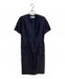 Yves Saint Laurent（イヴサンローラン）の古着「YSLボタンオールドリネンワンピース」｜ネイビー