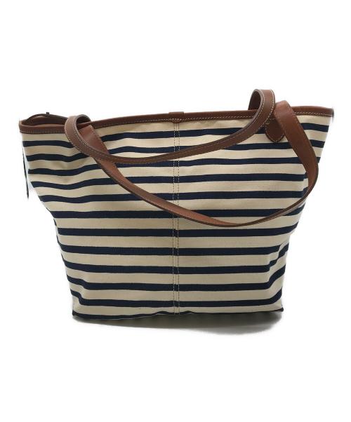 Felisi（フェリージ）Felisi (フェリージ) トートバッグ ホワイト×ネイビーの古着・服飾アイテム