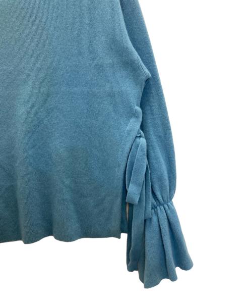 Snidel（スナイデル）Snidel (スナイデル) ベルスリーブニットプルオーバー サックス ブルー サイズ:FREEの古着・服飾アイテム