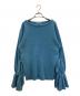 Snidel（スナイデル）の古着「ベルスリーブニットプルオーバー サックス」｜ブルー