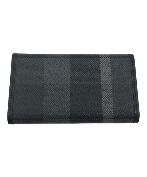 BLACK LABEL CRESTBRIDGE（ブラックレーベル クレストブリッジ）BLACK LABEL CRESTBRIDGE (ブラックレーベル クレストブリッジ) キーケース グレー×ブラックの古着・服飾アイテム