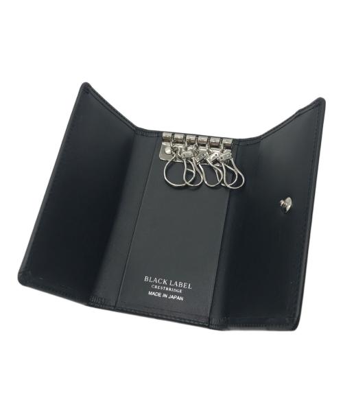 BLACK LABEL CRESTBRIDGE（ブラックレーベル クレストブリッジ）BLACK LABEL CRESTBRIDGE (ブラックレーベル クレストブリッジ) キーケース グレー×ブラックの古着・服飾アイテム