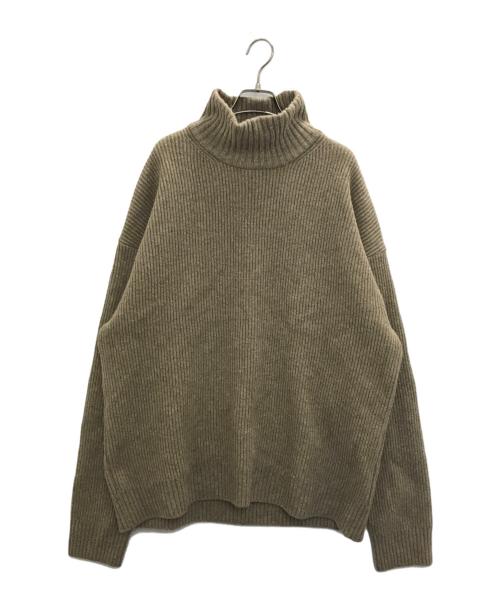 MARKA（マーカ）MARKA (マーカ) LOOSE NECK - extra fine wool モックネックニット ベージュ サイズ:2の古着・服飾アイテム