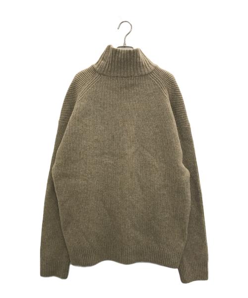 MARKA（マーカ）MARKA (マーカ) LOOSE NECK - extra fine wool モックネックニット ベージュ サイズ:2の古着・服飾アイテム